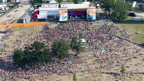 Photos show Bonnaroo Music Festival from the air