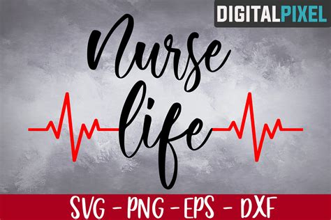 Nurse Life SVG PNG DXF - Cutting Files, Svg Cricut (521909) | SVGs ...