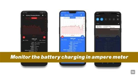 Monitor Battery Charging Ampere Meter Using the App