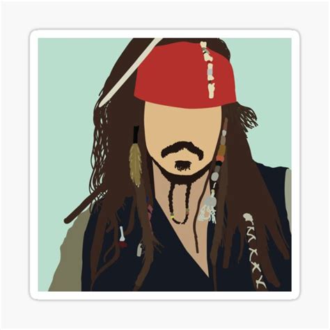 "Jack Sparrow" Sticker for Sale by CeebsArt | Redbubble