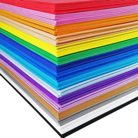 96 Sheets 16 Colors EVA Foam Handicraft Sheets 2mm Thick Craft Foam ...