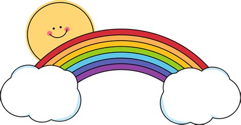 Rainbow And Sun Clipart