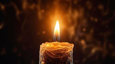 Premium Photo | A photo of a closeup of a flickering candle flame