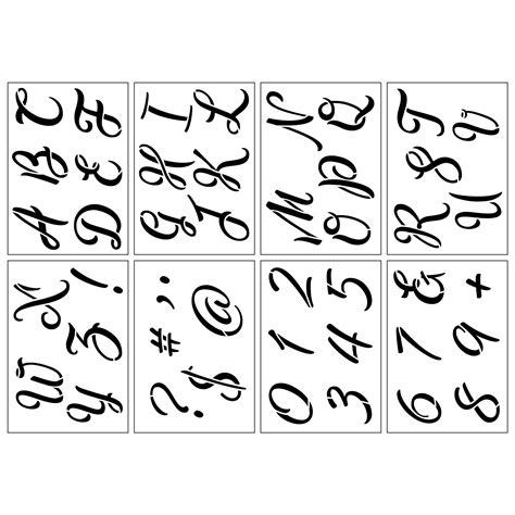 3" Cursive Alphabet Stencils by Craft Smart® | Michaels