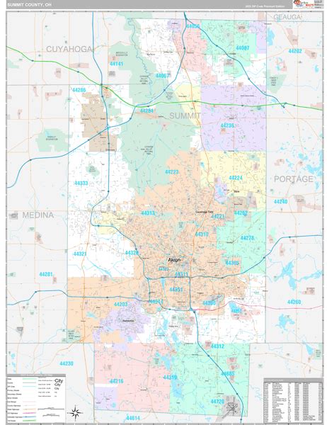 Summit County, OH Map Book - Premium