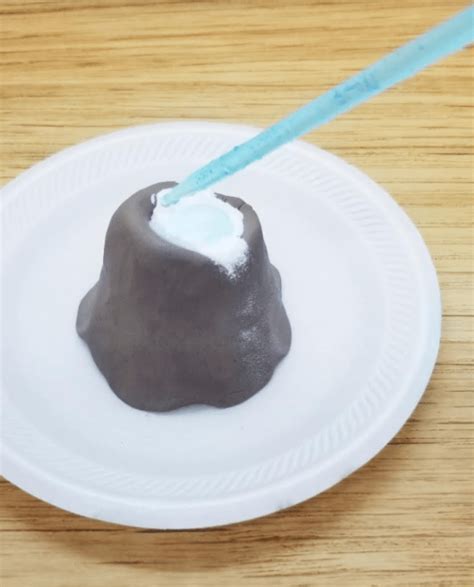 Clay Volcano Experiment for Kids - Hands-On Teaching Ideas