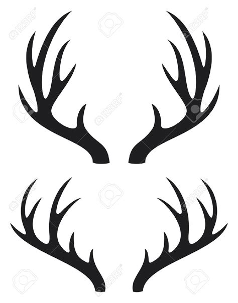 Antler Silhouette at GetDrawings | Free download