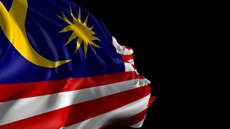 Flag Of Malaysia Beautiful 3d Animation Of The Malaysia - High ...