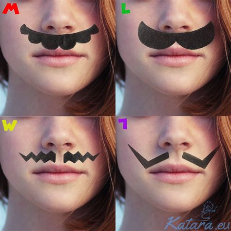 Katara 1826 Fake mustache for Kids - Mario, Luigi, Waluigi, Wario ...