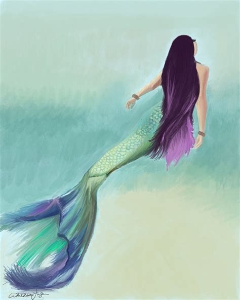 Mermaid Art Print - Etsy