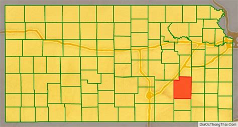 Map of Greenwood County, Kansas - Thong Thai Real