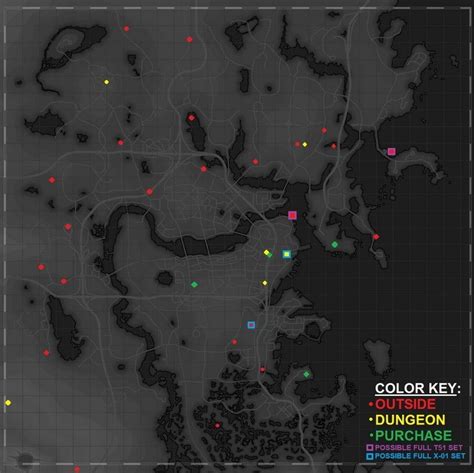 Fallout 4 - Power Armor Location Map | PC Game Haven