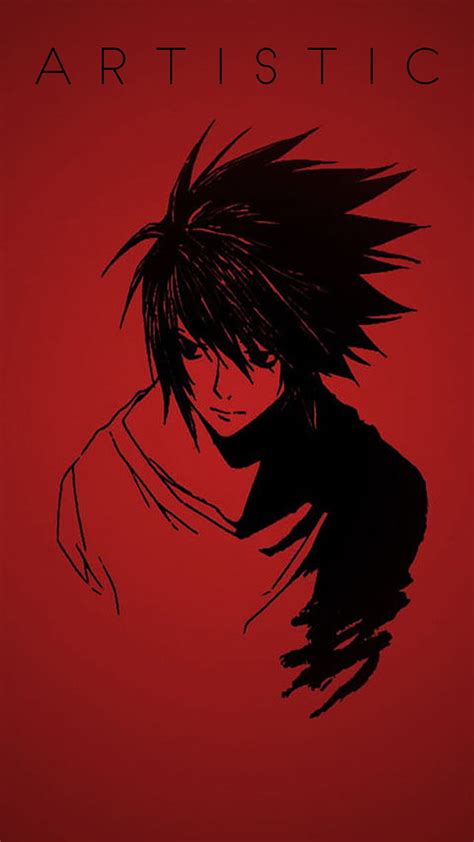 Artistic Anime, anime, black, drawing latest, minimal, new, red, wall ...