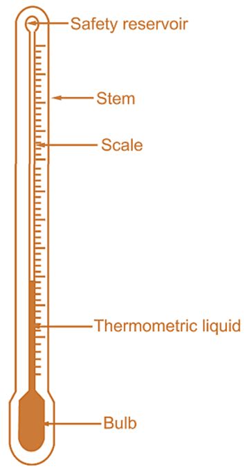 What is Liquid in Glass Thermometer? Working, Diagram, Construction ...