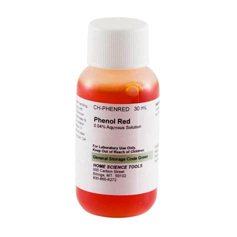 Phenol Red Ph Color Chart