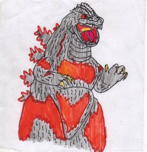 burning godzilla by kaijukinggodzilla15 on DeviantArt