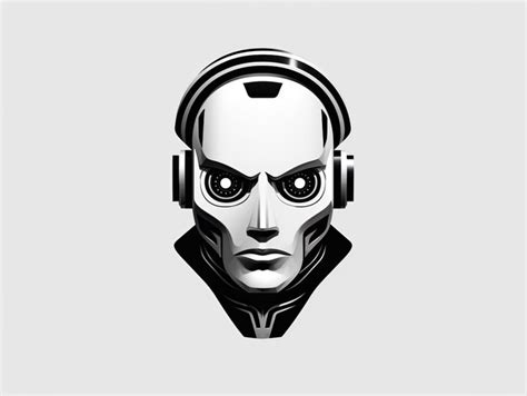 Premium AI Image | robot logo vector