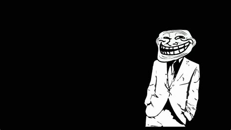 Troll Face Black Background | Humourew