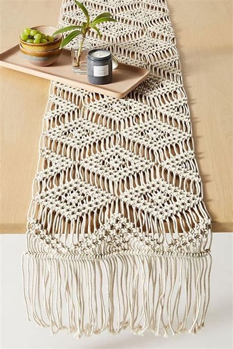 Spectacular Macrame Table Runner Photos | Darkata