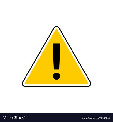 Danger sign attention sign hazard warning Vector Image