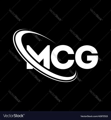 Mcg logo letter design Royalty Free Vector Image