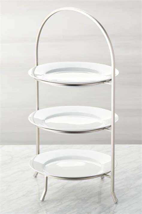 3 Tier Glass Cake Plate Stand Server - Glass Designs