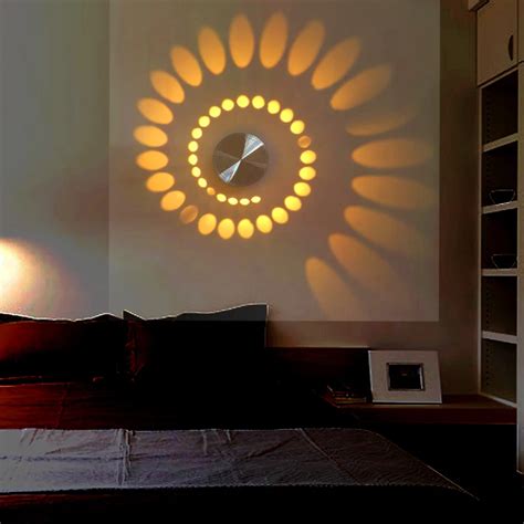 New Design LED Modern Light Aluminum Wall Lamp Novelty 3W Projection ...