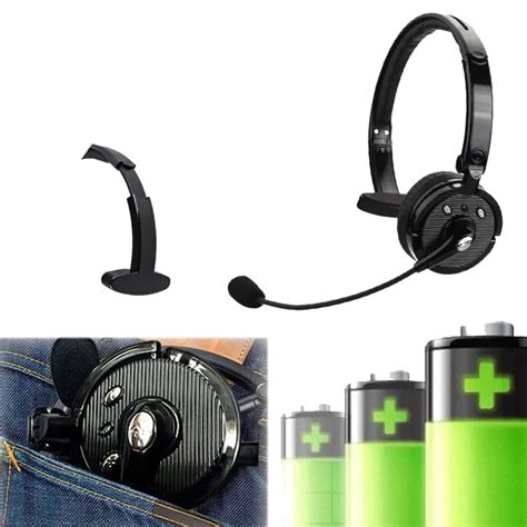 For Truck Driver Noise Cancelling Wireless Headphones Boom Mic ...