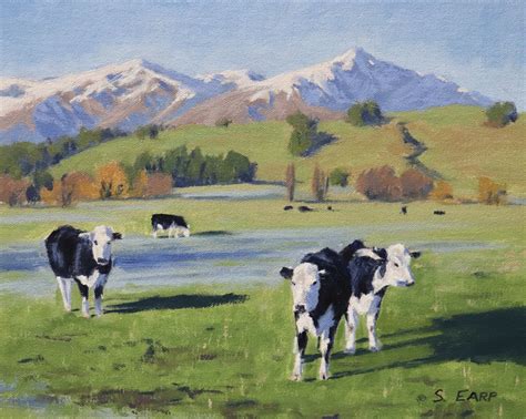 Cattle Ranching Painting