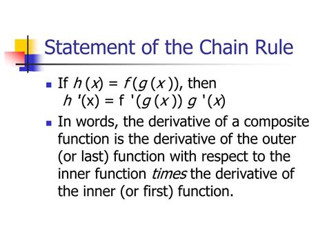 PPT - 2 nd Derivatives, and the Chain Rule (2/2/06) PowerPoint ...