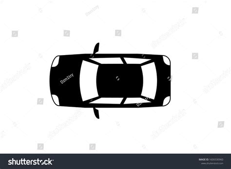 Cars Top View Silhouette Icon Clipart Stock Vector (Royalty Free ...