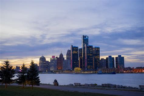 444 Detroit Skyline Sunset Stock Photos - Free & Royalty-Free Stock ...