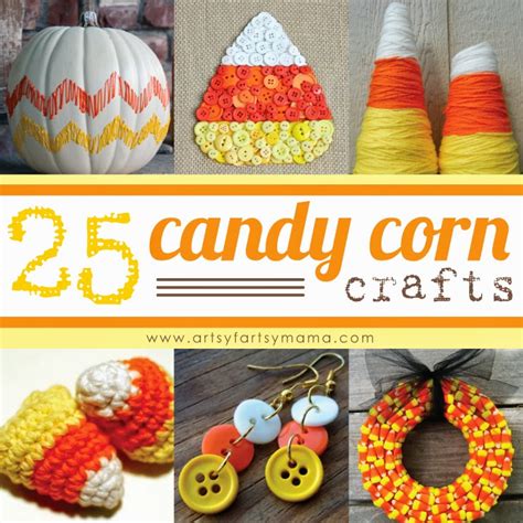 25 Candy Corn Crafts | artsy-fartsy mama