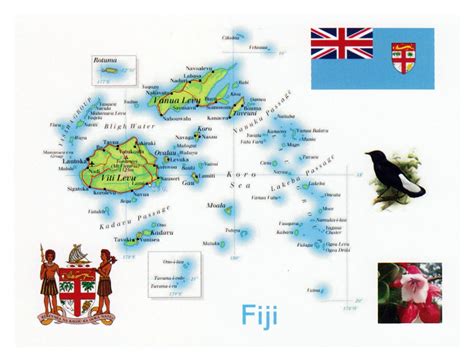 Large map of Fiji | Fiji | Oceania | Mapsland | Maps of the World