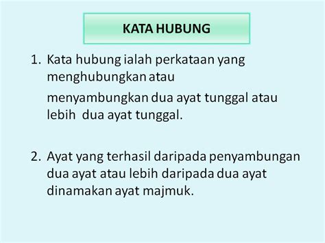 Tatabahasa Tahun 2: KATA HUBUNG