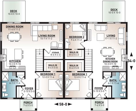 Duplex Floor Plans Affordable House Plans Duplex House Design Images ...