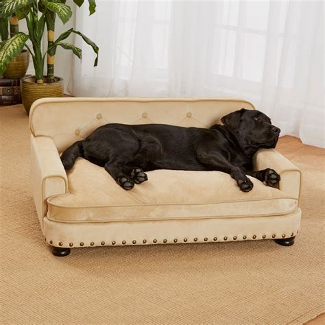 Enchanted Home Pet Library Sofa Dog Bed, Large, 30"x40.5"x18", Caramel ...