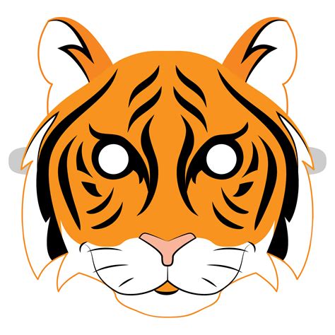 Tiger Mask Template | Free Printable Papercraft Templates