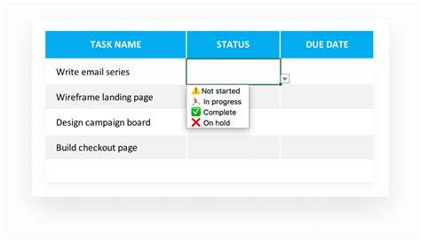 Project Management Task List Template Excel