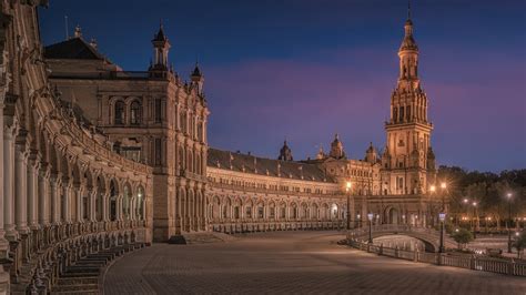 Plaza de España Seville In Spain HD Travel Wallpapers | HD Wallpapers ...