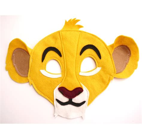 Simba Lion costume mask gift kids and adult size Lion cub | Etsy