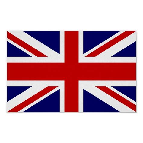 British flag poster | Union jack design | Zazzle | Union jack flag ...