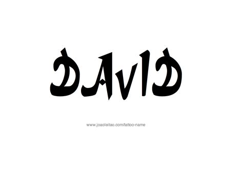 David Name Tattoo Designs