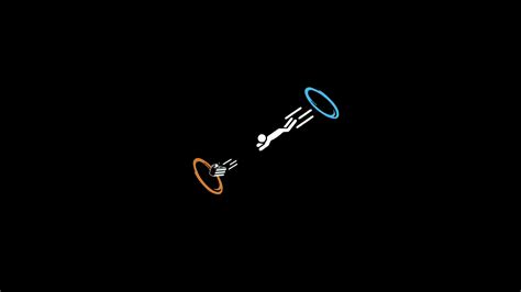 Portal digital wallpaper #simple simple background black … | Pantalla ...