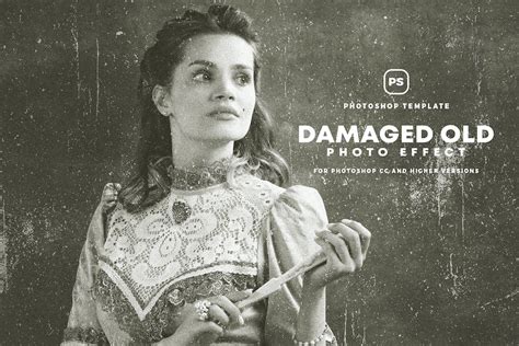 Damaged Old Photo Effect, Add-ons - Envato Elements