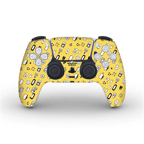 Yellow Retro - PS5 Controller Skins – Layers-Dubai