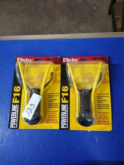 New Two Daisy Slingshots - Baer Auctioneers - Realty, LLC