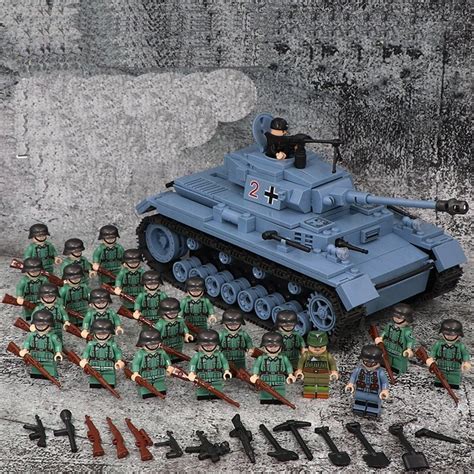 WW2 German Tanks Infantry Soldiers Compatible Lego German Soldiers