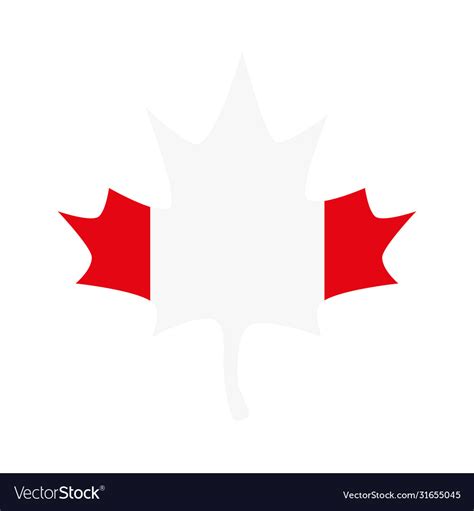 Canadian flag maple leaf happy canada day Vector Image