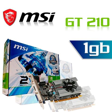 TARJETA DE VIDEO MSI GT 210 1GB HDMI/DVI/VGA - AMCTech Mundo Informático